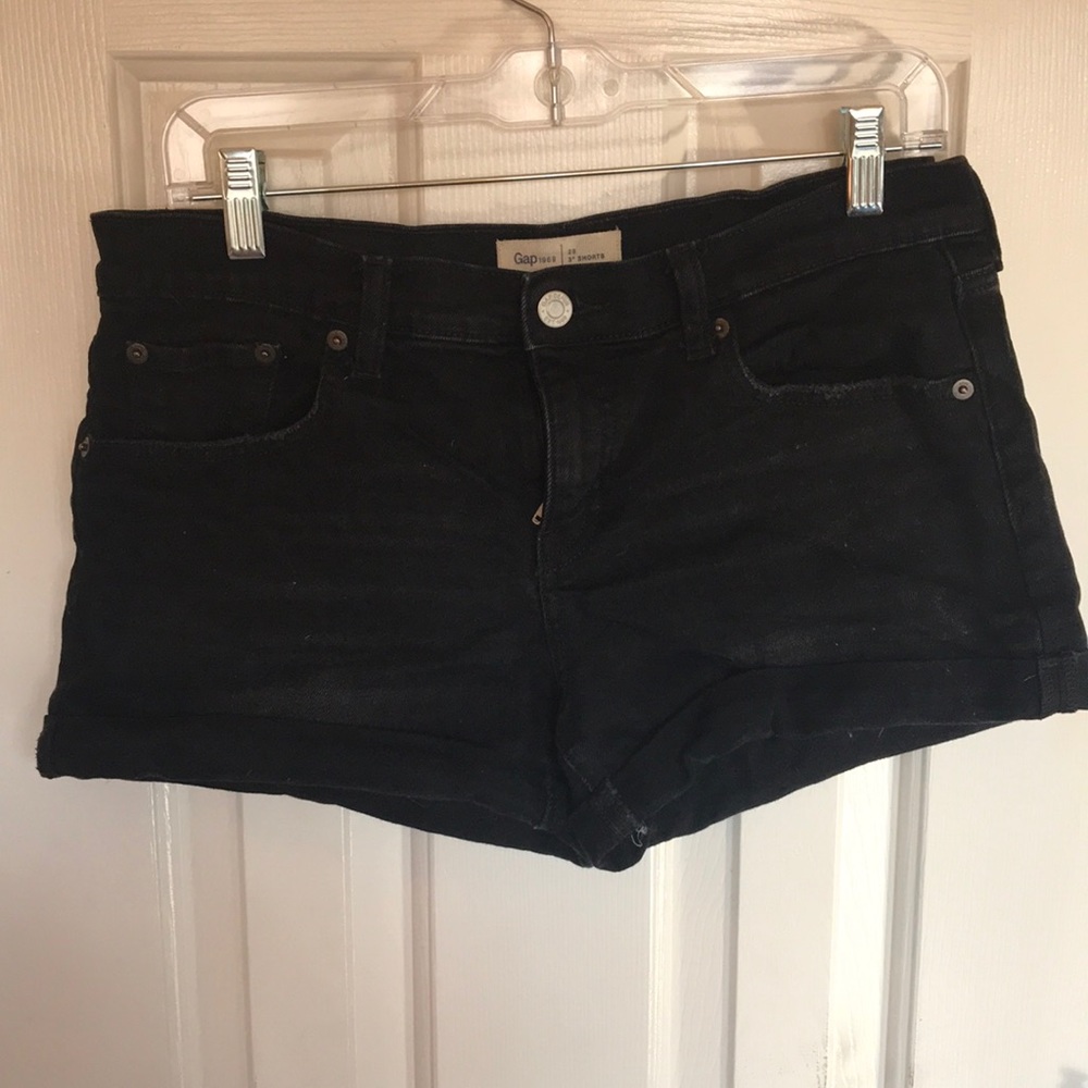 GAP 1969 Black denim shorts